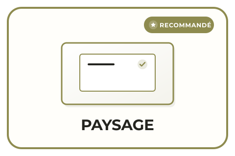 format paysage