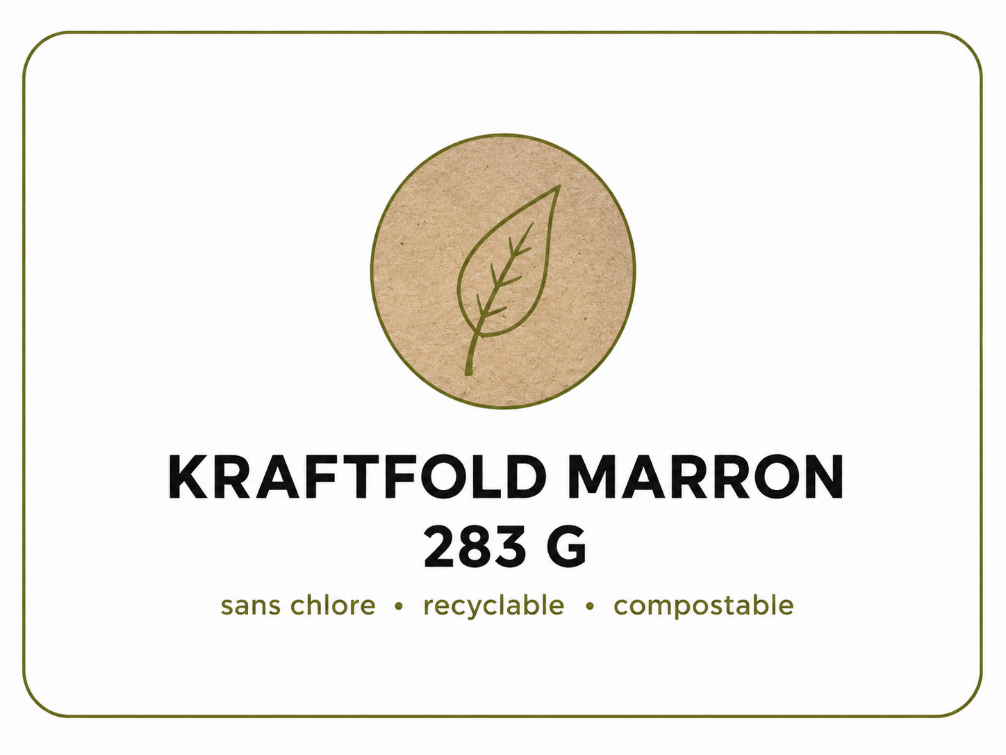 283 g KraftFold Marron