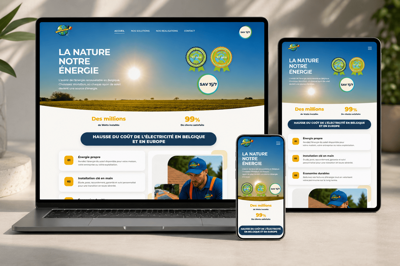 Site photovoltaïque WorldSun