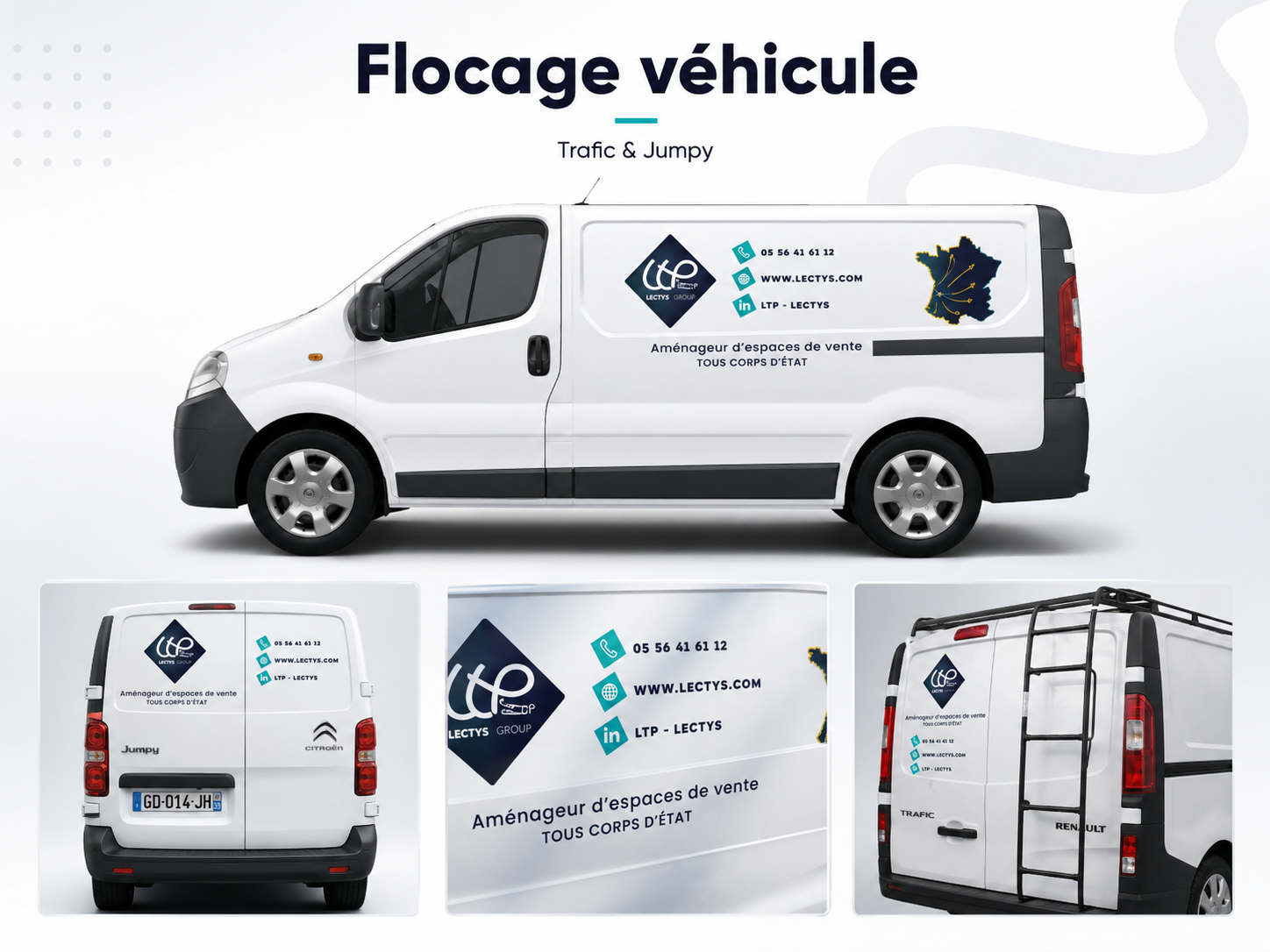Flocage véhicule réalisé pour LTP
