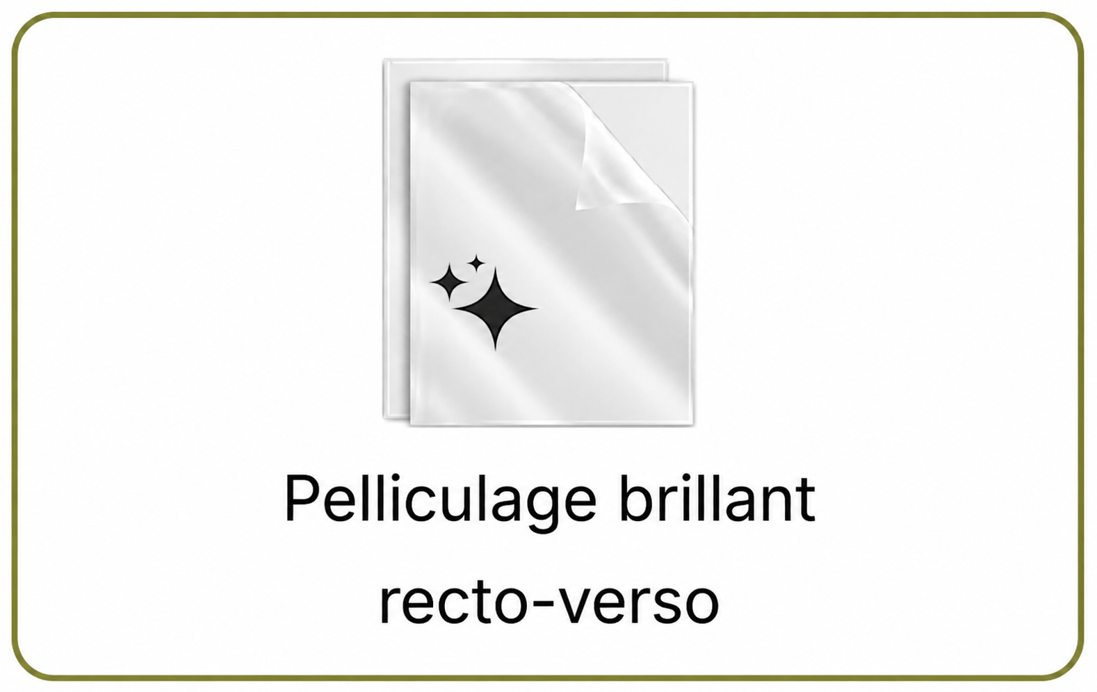 Pelliculage brillant