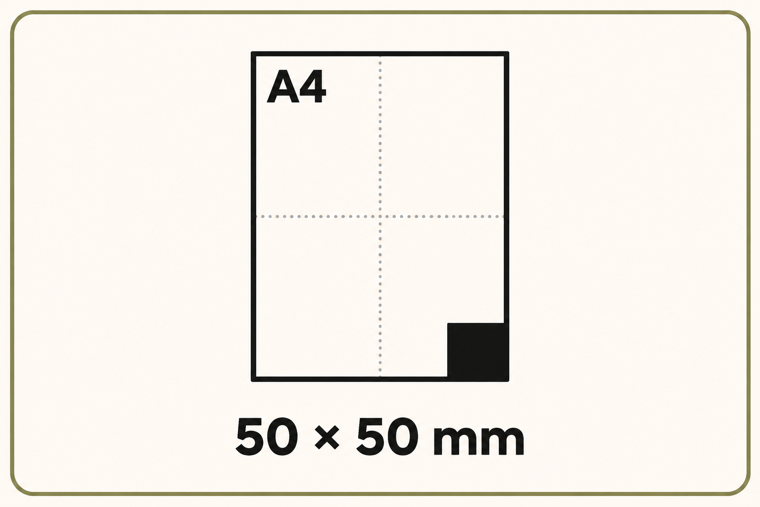 5 x 5 cm