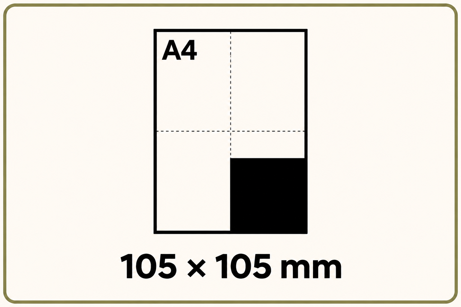 10,5 x 10,5 cm