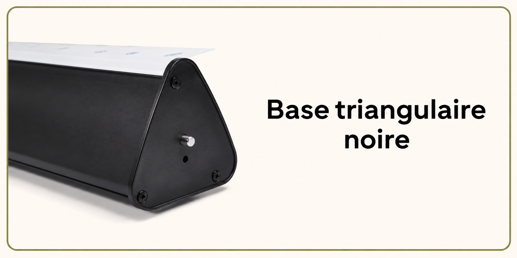 Base triangle argentée