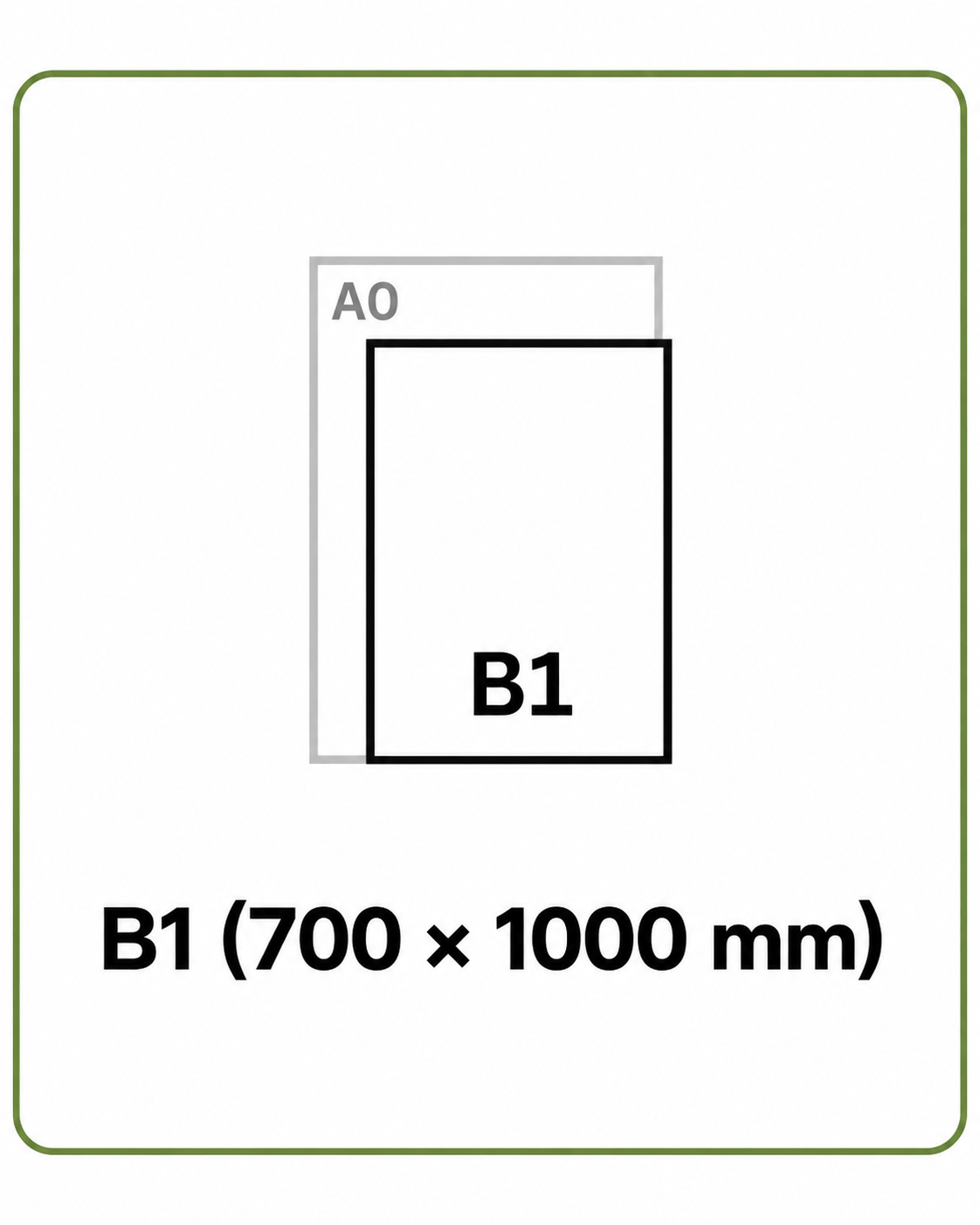 B1 700 x1000 mm