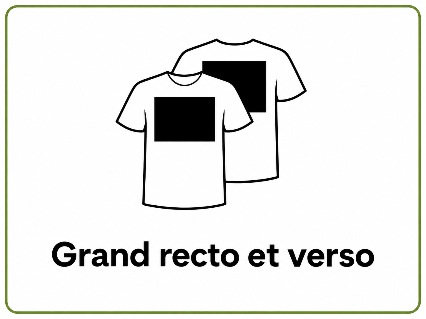 Grand recot et verso